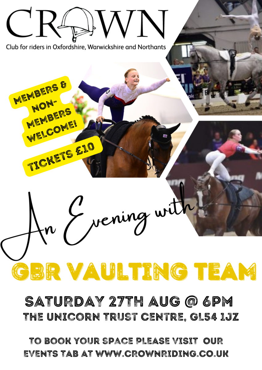 An Evening Demo with GBR Vaulting Team at The Unicorn Trust